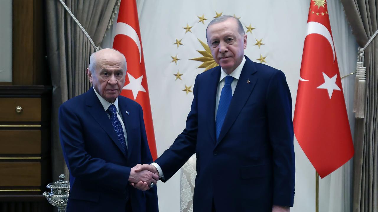 Cumhurbaşkanı Erdoğan, Devlet Bahçeli'yi kabul etti