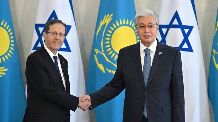 Kazakistan Cumhurbaşkanı Tokayev ile İsrail Cumhurbaşkanı Herzog bir araya geldi
