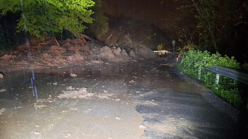 Ordu, Tokat ve Sivas'ta heyelan meydana geldi
